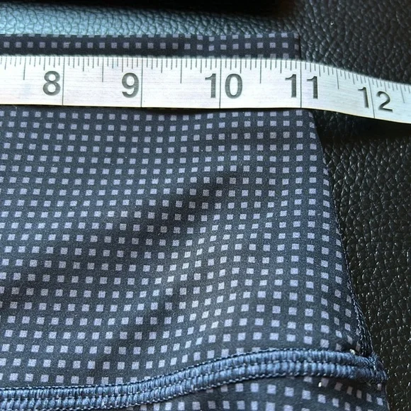 Everlane Perform Leggings Womens Grid High Rise Activewear Black Gray Pant Sz XS